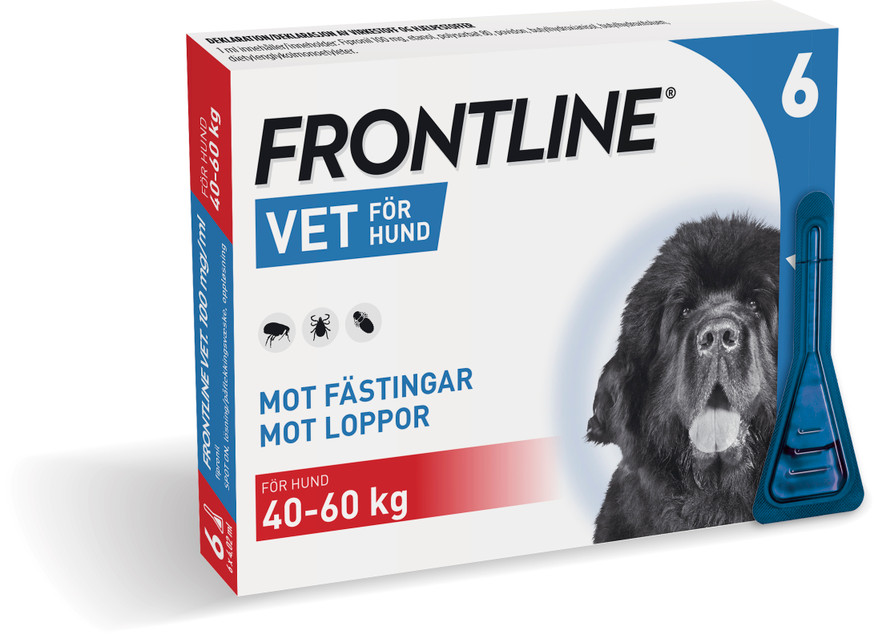 Frontline Vet. Spot-on Lösning för Hund 100 mg/ml XL 6 x 4,02 ml