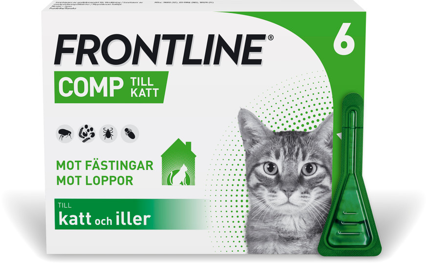 Frontline Comp - Spot on Lösning för Katt 50 mg/60 mg 6 x 0,5 ml