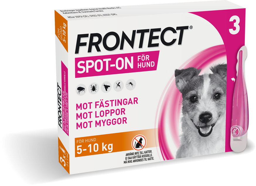 Frontect Spot-On Lösning Hund S 67,6 mg/504,8 mg  3 x 1 ml