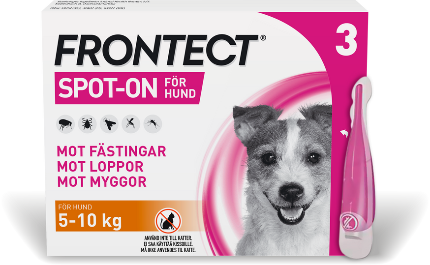 Frontect Spot-On Lösning Hund S 67,6 mg/504,8 mg  3 x 1 ml