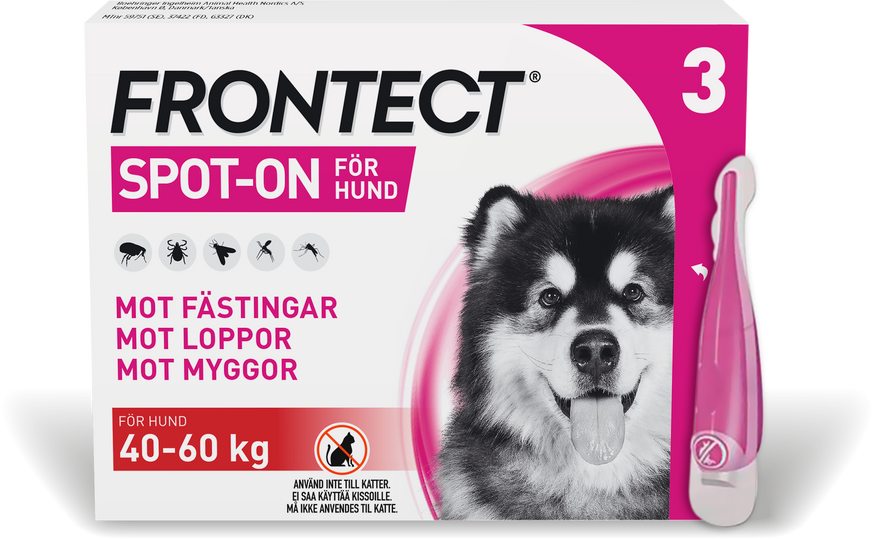 Frontect Spot-On Lösning Hund XL 405,6 mg/3028,8 mg 3 x 6 ml