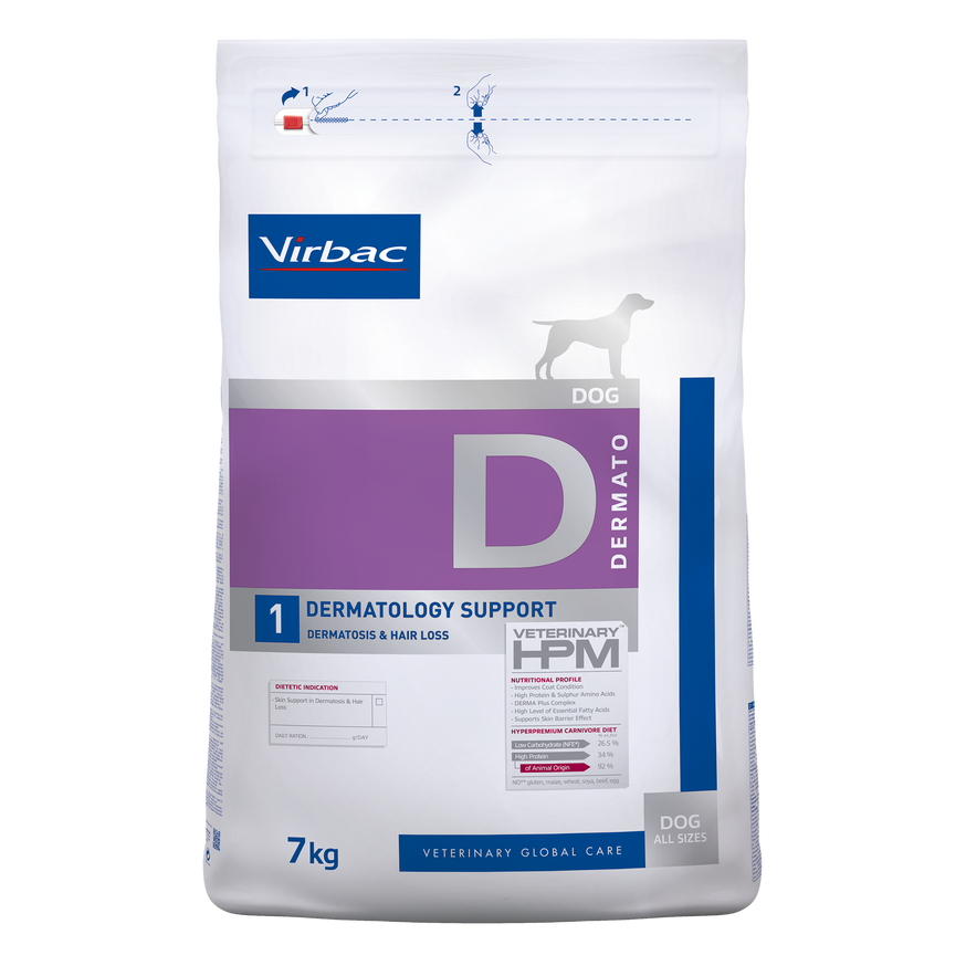 Dermato 1 Torrfoder till Hund - 7 kg