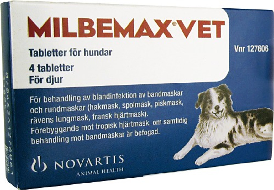 Milbemax Vet.  Tablett 12,5/125 mg, till hundar