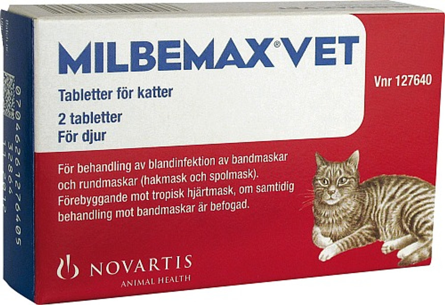 Milbemax Vet. Filmdragerad Tablett 16/40 mg, till katter