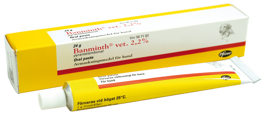 Banminth® vet. Oral pasta 2,2%, för Hund