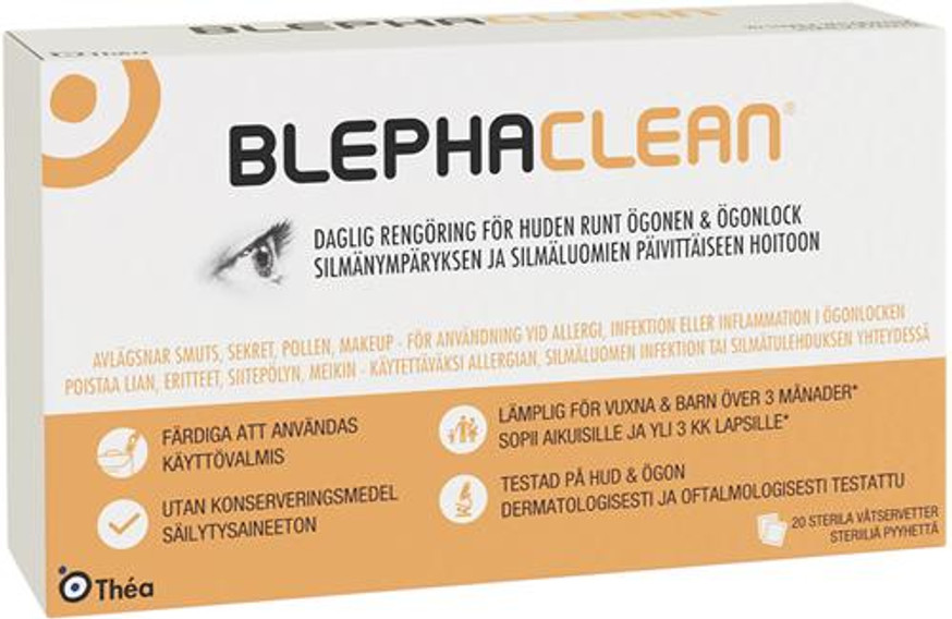 Blephaclean® Sterila Våtservetter, 20 st.