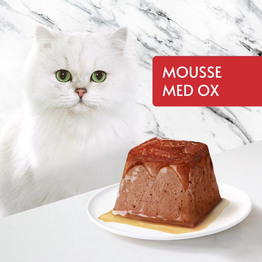 Våtfoder Revelations Mousse med Oxkött för Katt