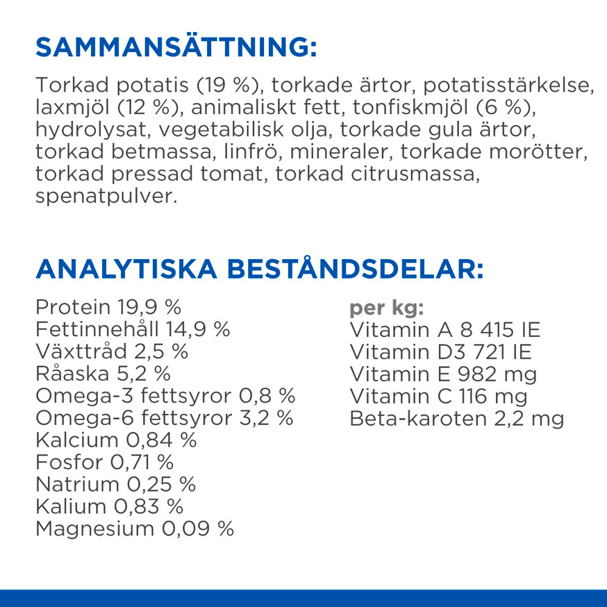 Hypoallergenic Small & Mini  Adult Hundfoder med Lax