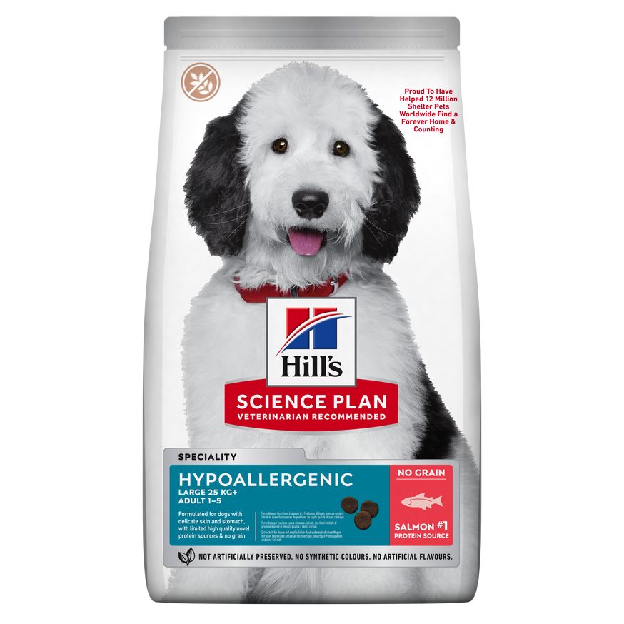 Hypoallergenic Adult Large Breed Hundfoder med Lax