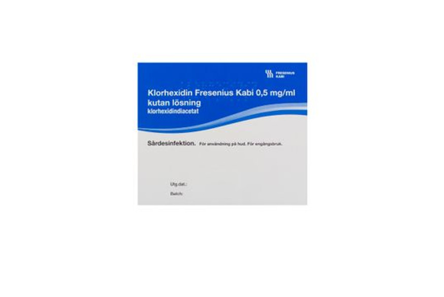 Klorhexidin Fresenius Kabi, 0,5 mg/ml, Kutan lösning. - 20 x 30ml