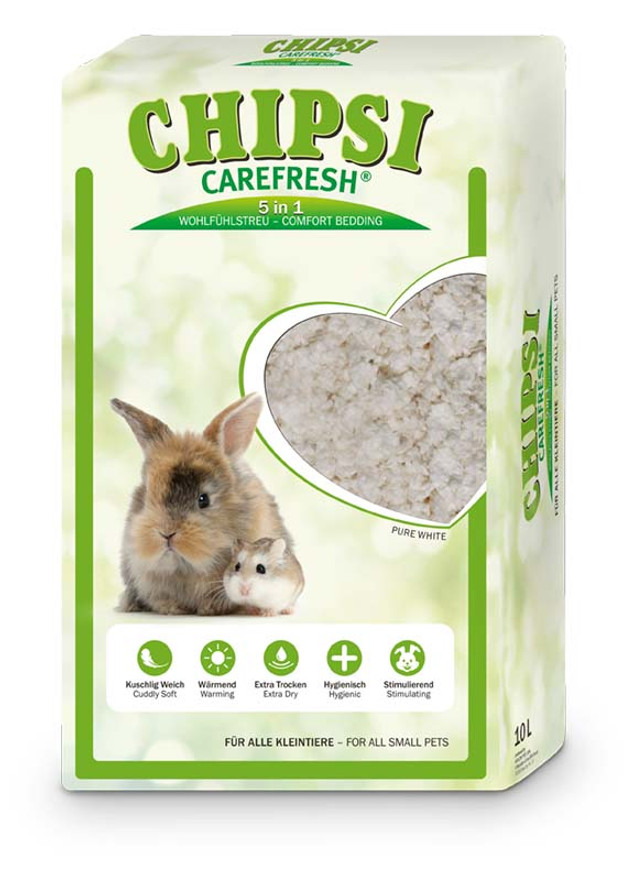 Carefresh Burspån Gnagare - Vit 10 L, Vit 50 L