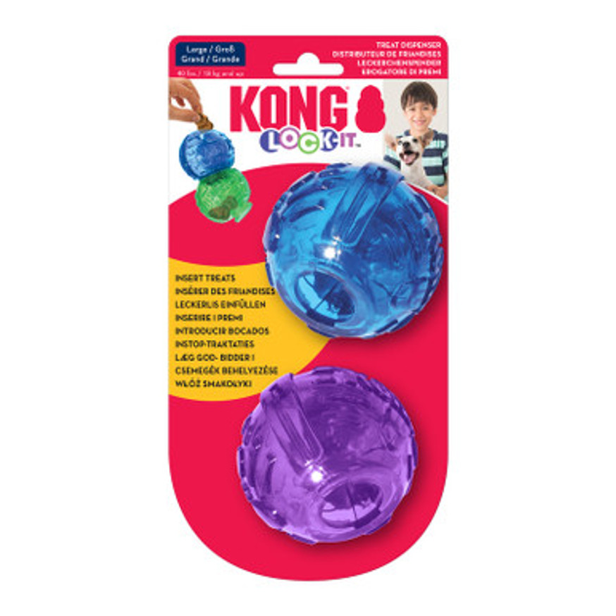 KONG Lock-It 2-pack hundleksak