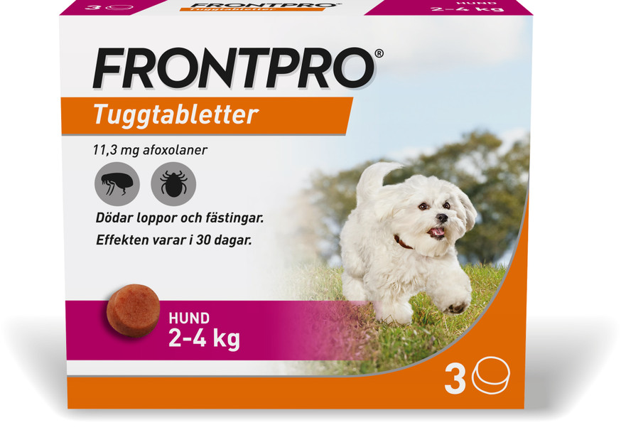 Frontpro Tuggtablett till Hund 2 - 4 kg, 11 mg