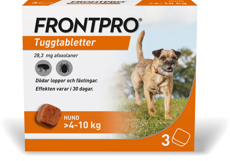 Frontpro Tuggtablett till Hund >4 - 10 kg, 28 mg