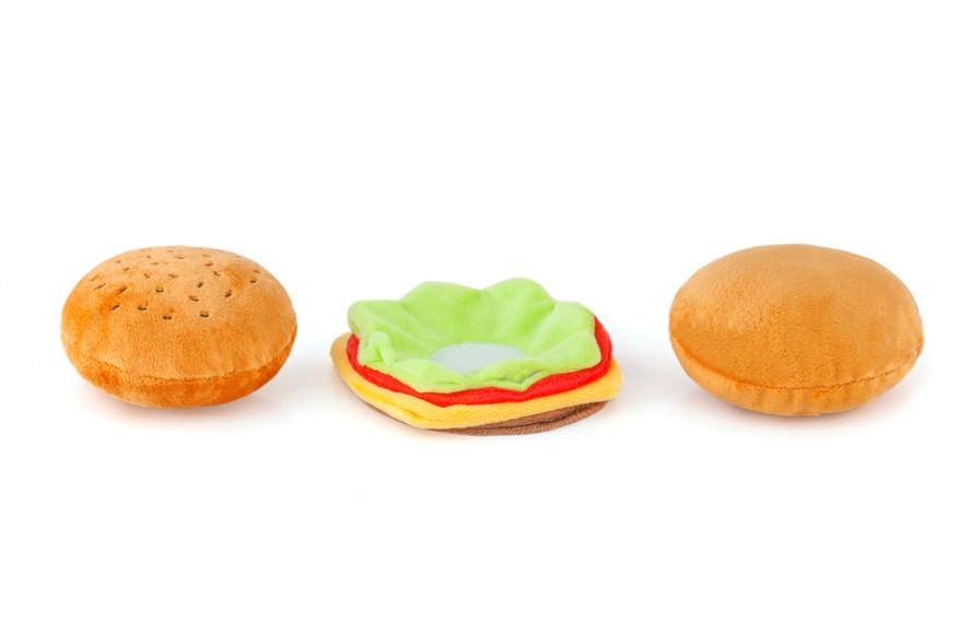 American Classic Toy Burger Banquet Hundleksak