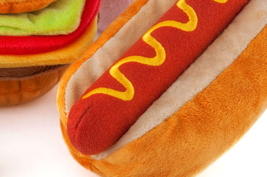 American Classic Toy Hot Dog Härlighet Hundleksak