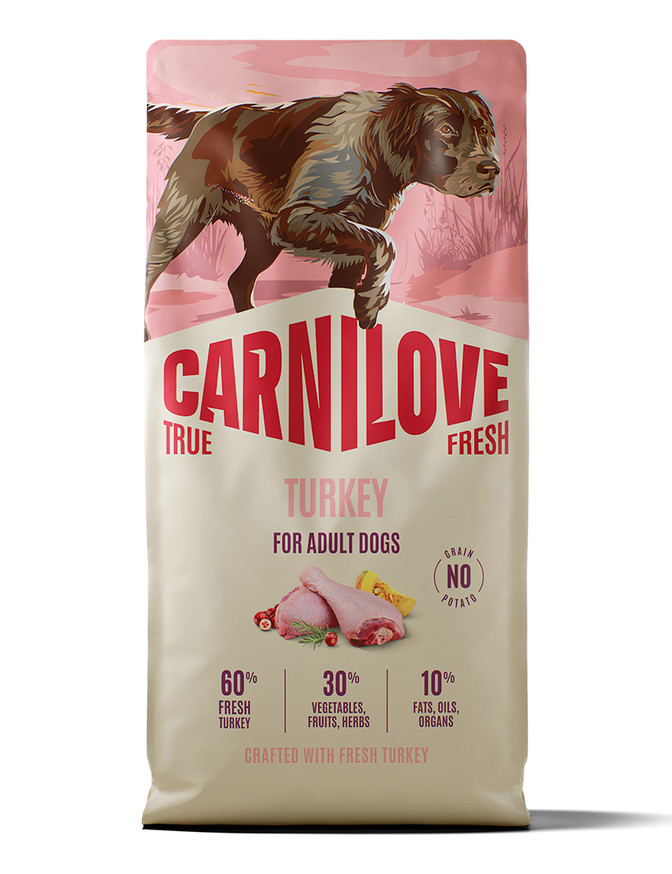 True Fresh Turkey Adult Dogs Torrfoder - 12 kg