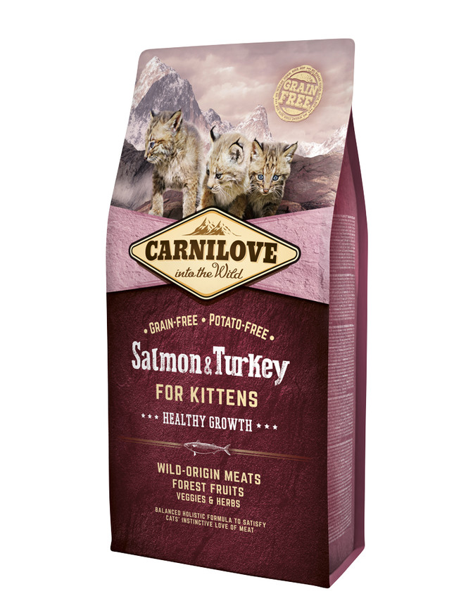 Salmon & Turkey Kittens Healthy Growth Torrfoder för Kattungar - 6 kg