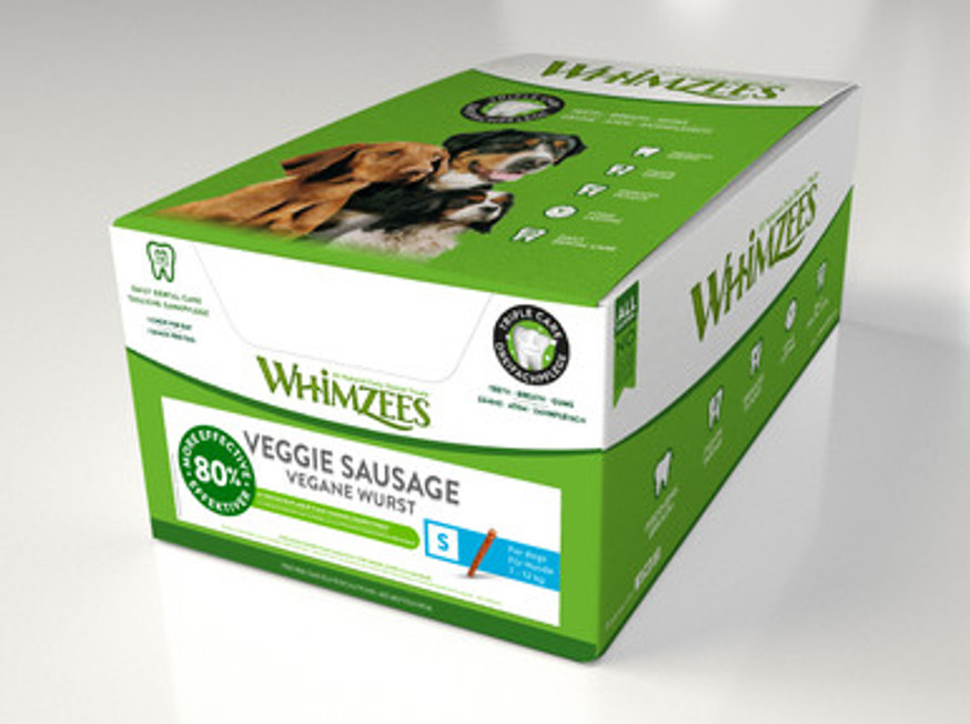 Veggie Sausage S hundtugg - 1 låda