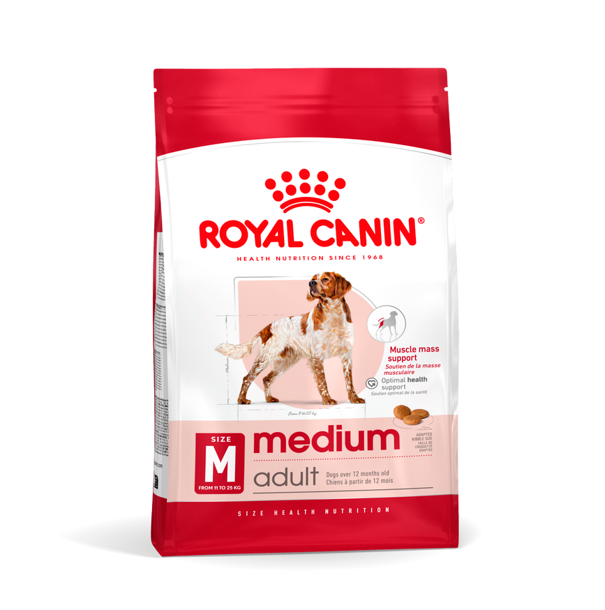 Medium Adult Torrfoder till Vuxna Hundar - 15 kg