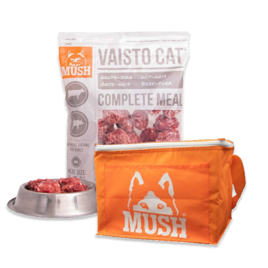 Vaisto Cat® Köttbullar, Nöt & Gris + Kylväska