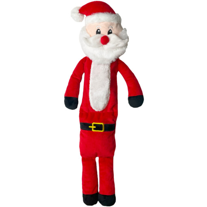 Jultomte i plysch med pip Hundleksak XL