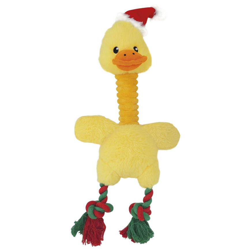Xmas Talande Anka i Plysch XL Hundleksak