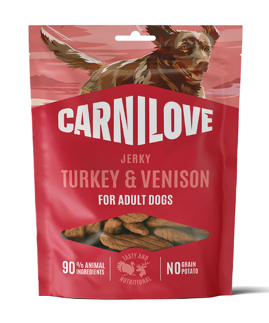 Meat Jerky Hundgodis Kalkon & Vilt