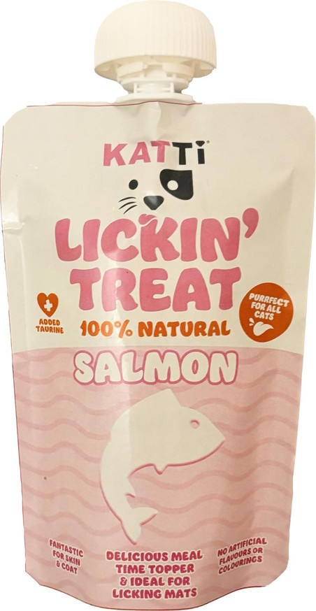 Lickin Treat krämigt Kattgodis med Lax