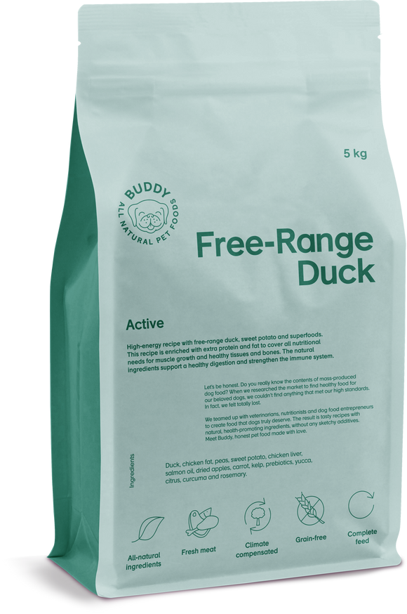 Free-Range Duck Torrfoder för Hund - 5 kg