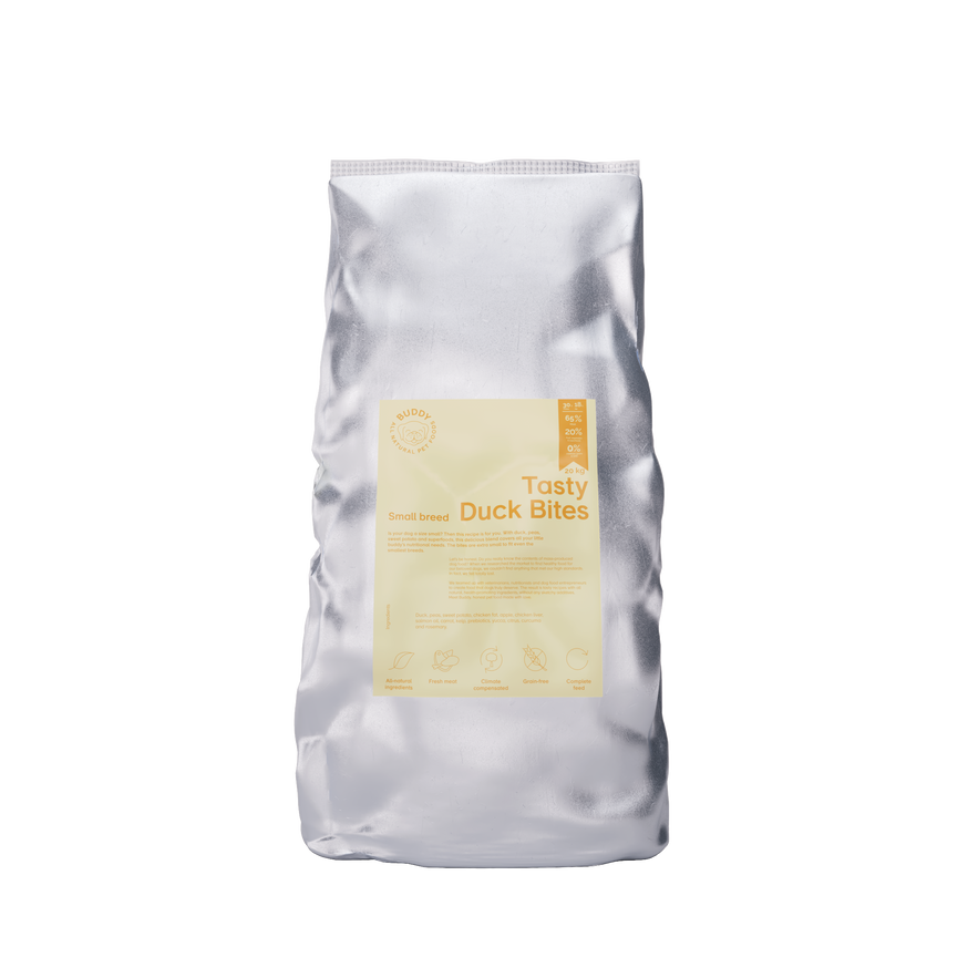 Tasty Duck Bites Torrfoder för Hund - 17 kg