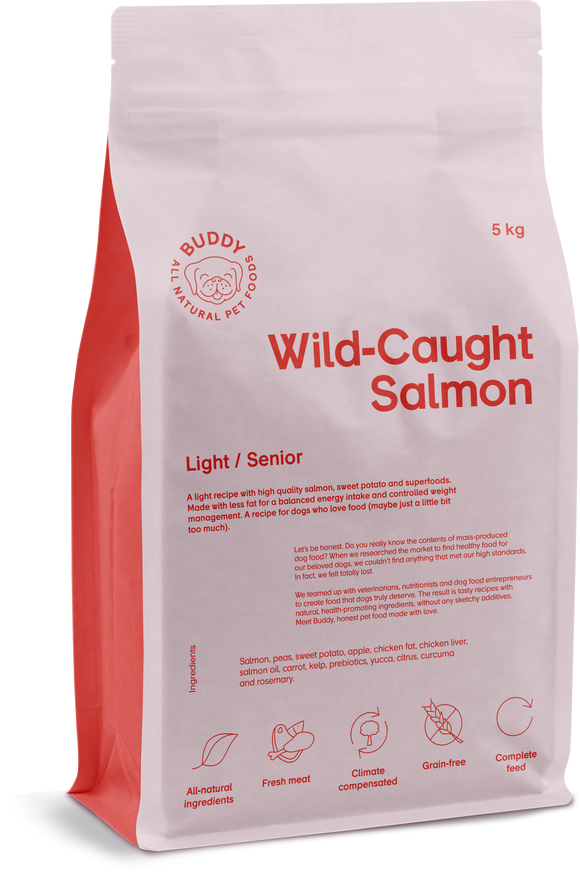 Wild Caught Salmon Torrfoder för Hund - 5 kg