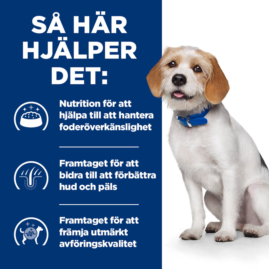 Prescription Diet z/d Low Fat Adult Food Sensitivities Torrfoder till Hund
