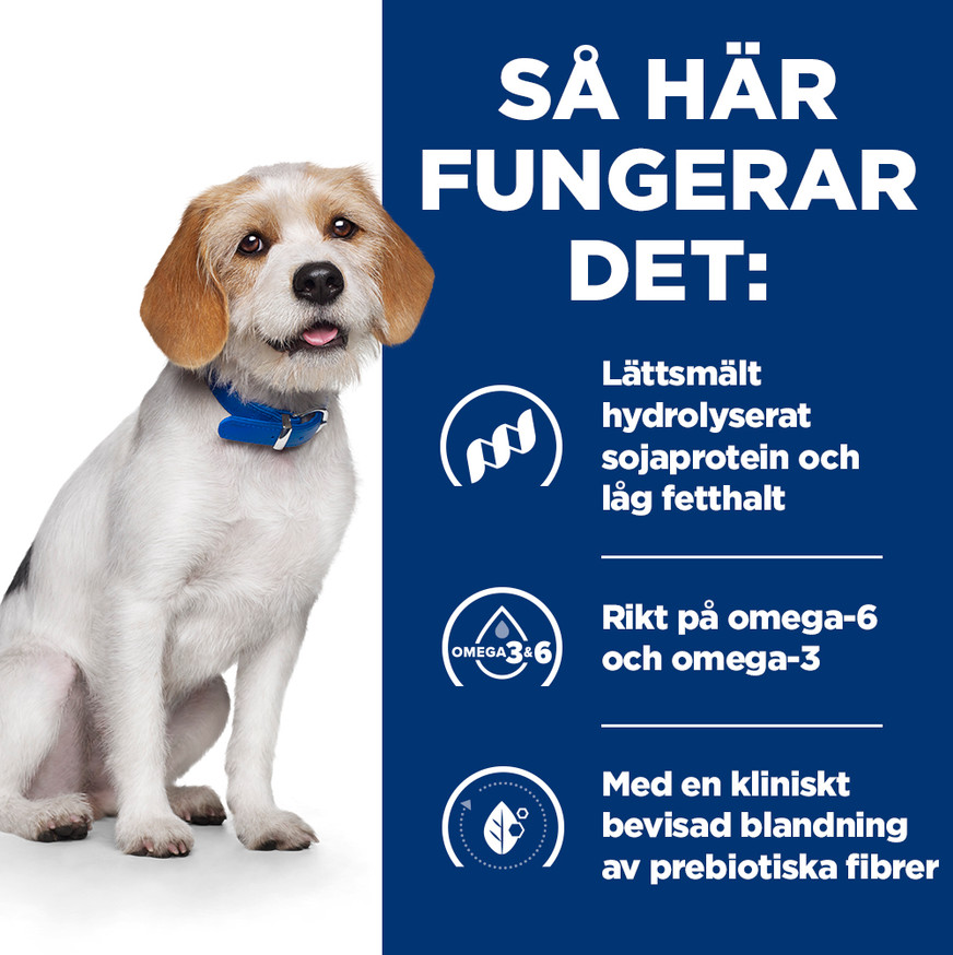 Prescription Diet z/d Low Fat Adult Food Sensitivities Torrfoder till Hund