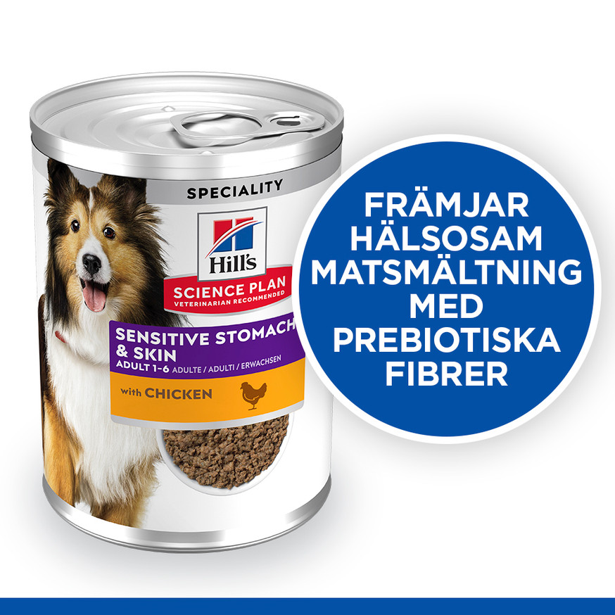 Adult Sensitive Stomach & Skin Våtfoder med kyckling