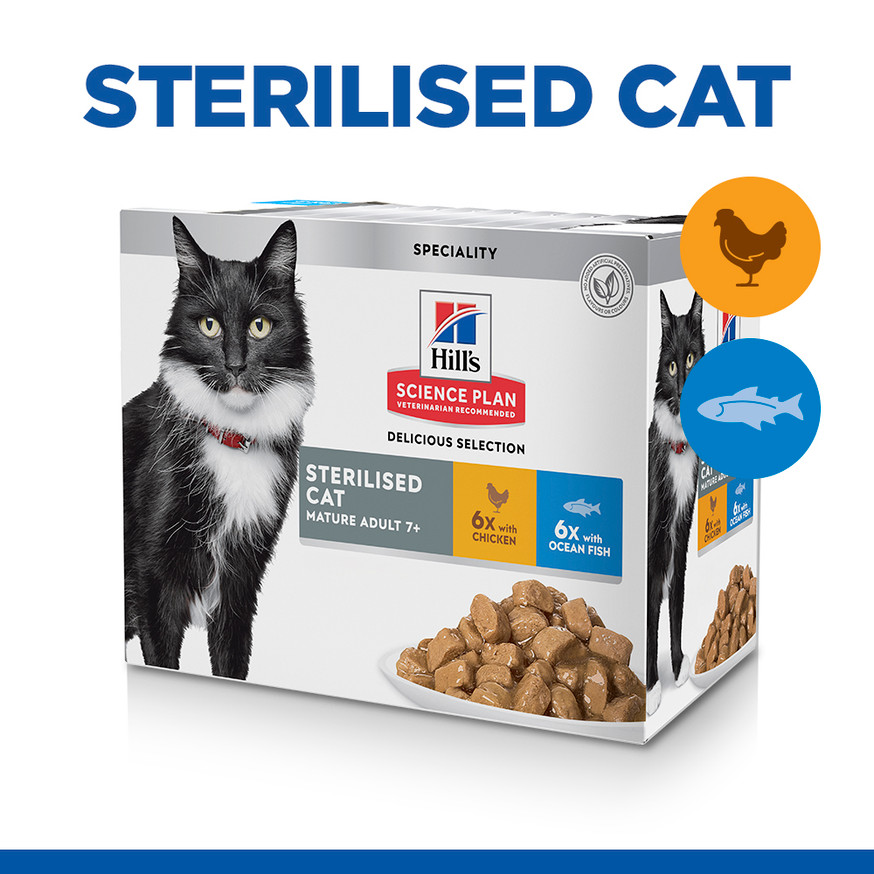 Sterilised Cat Mature Adult våtfoder med kyckling och havsfisk