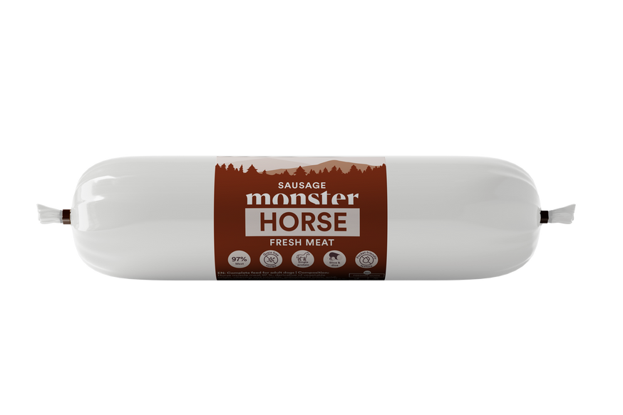 Dog Sausage Horse Hundfoder - 12 x 400 g