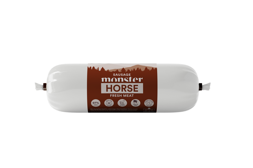 Dog Sausage Horse Hundfoder - 12 x 200 g
