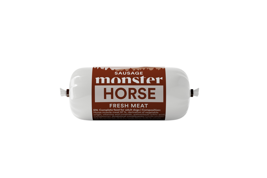 Dog Sausage Horse Hundfoder - 80 g