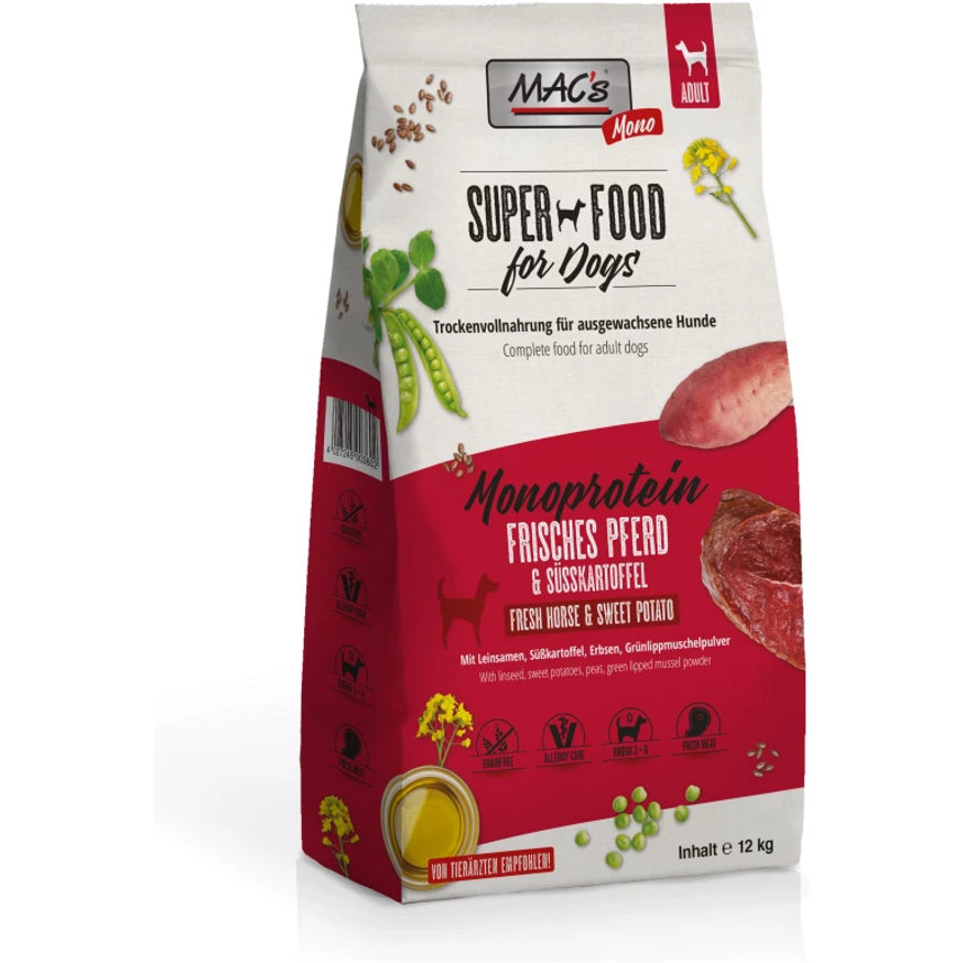 Monoprotein Sensitive Häst Torrfoder för Hund