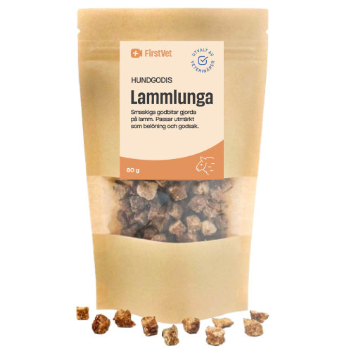 5-pack FirstVets hundgodis - lammlunga