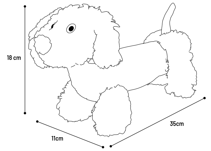 Hundleksak Plysch Tax