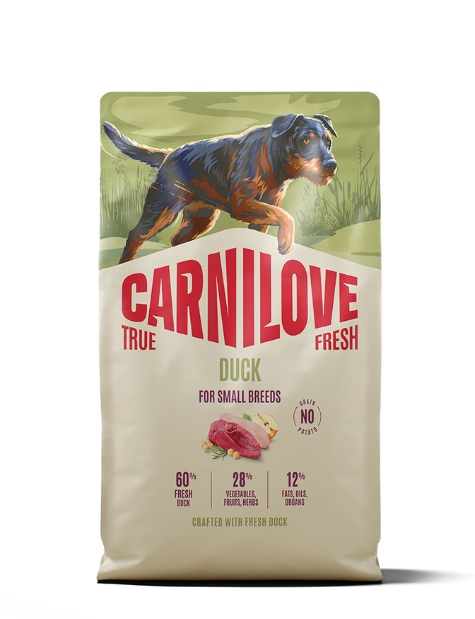True Fresh Duck Adult Small Breed Torrfoder för Hund - 4 kg