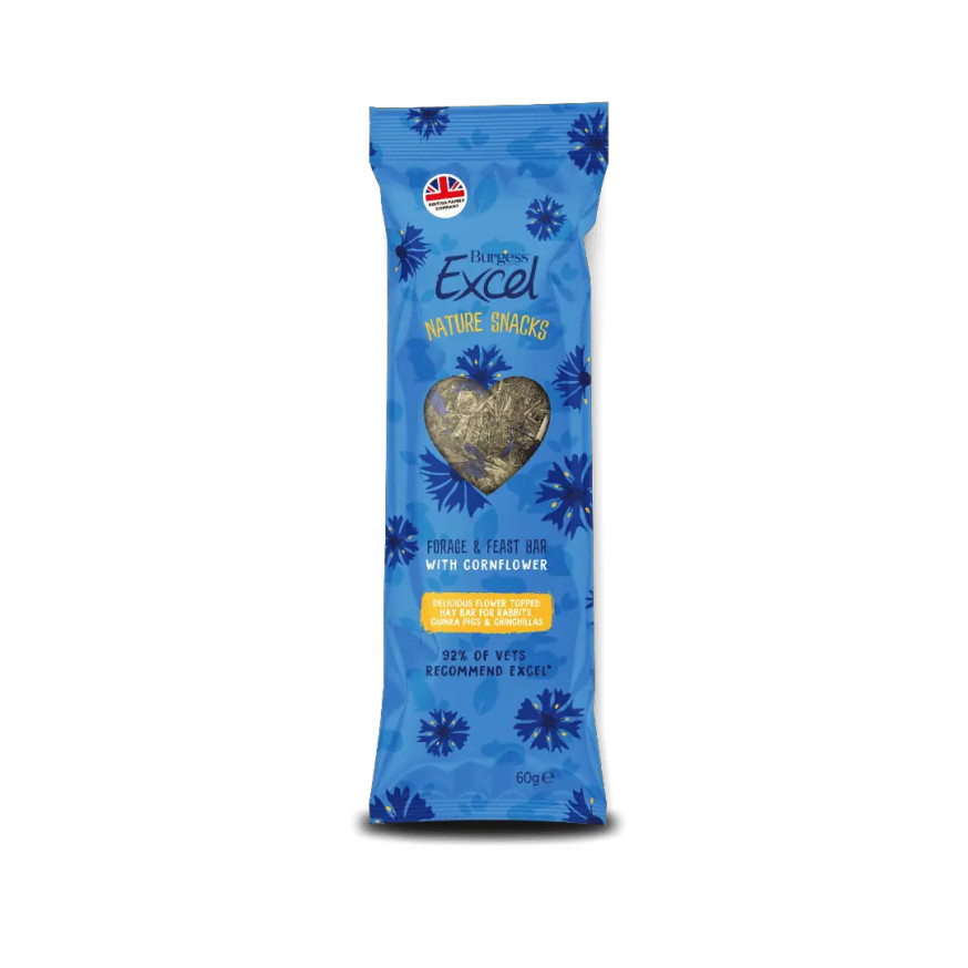 Excel Natures Snack Forage & Feast Bar Cornflower för Kaniner & Marsvin