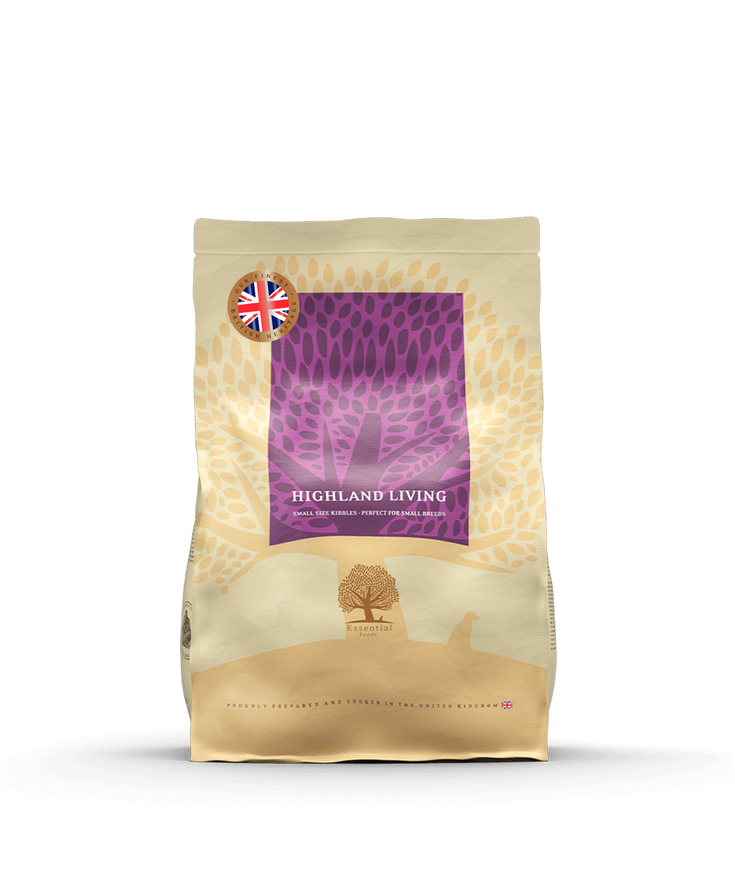 Essential Highland Living Torrfoder till Hund - 2,5 kg