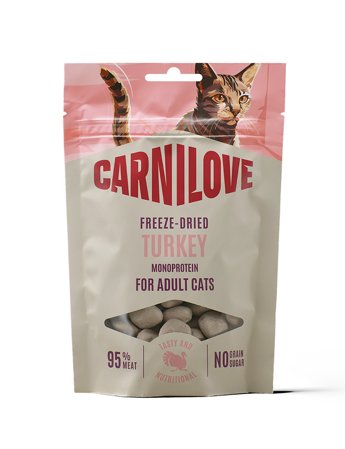 Freeze Dried Snack Turkey Kattgodis