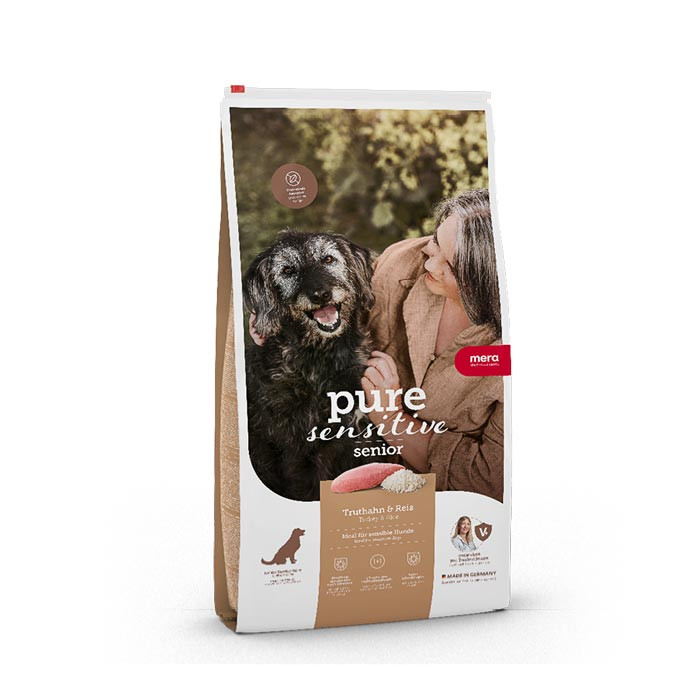 Pure Sensitive Senior Turkey & Rice Torrfoder till Hund