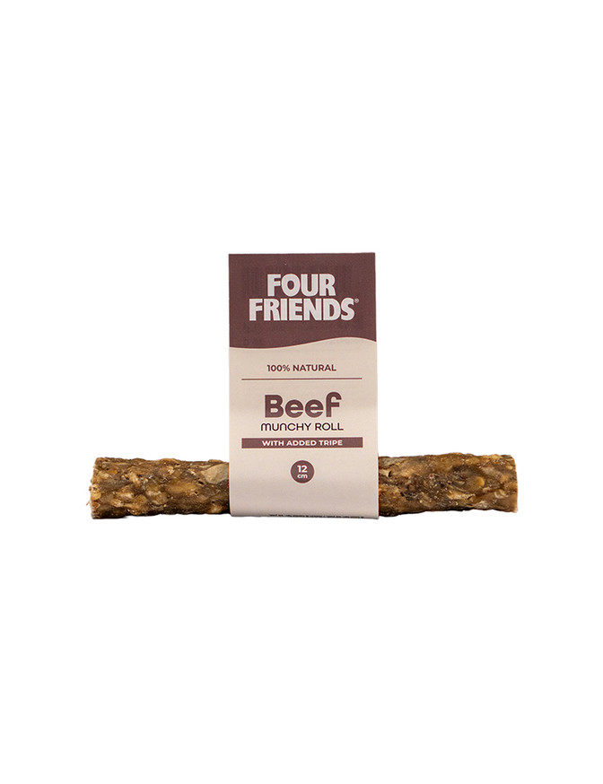 Natural Chews Beef Munchy Roll with Tripe till Hund - 12 cm