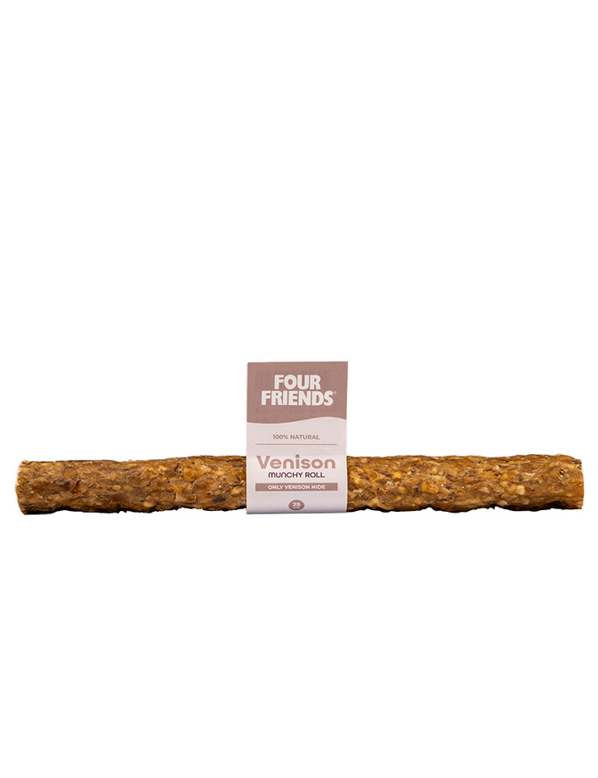 Natural Chews Venison Munchy Roll till Hund - 25 cm
