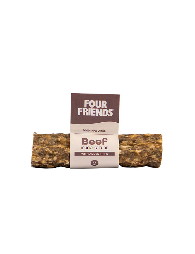 Natural Chews Beef Munchy Tube till Hund - 12 cm
